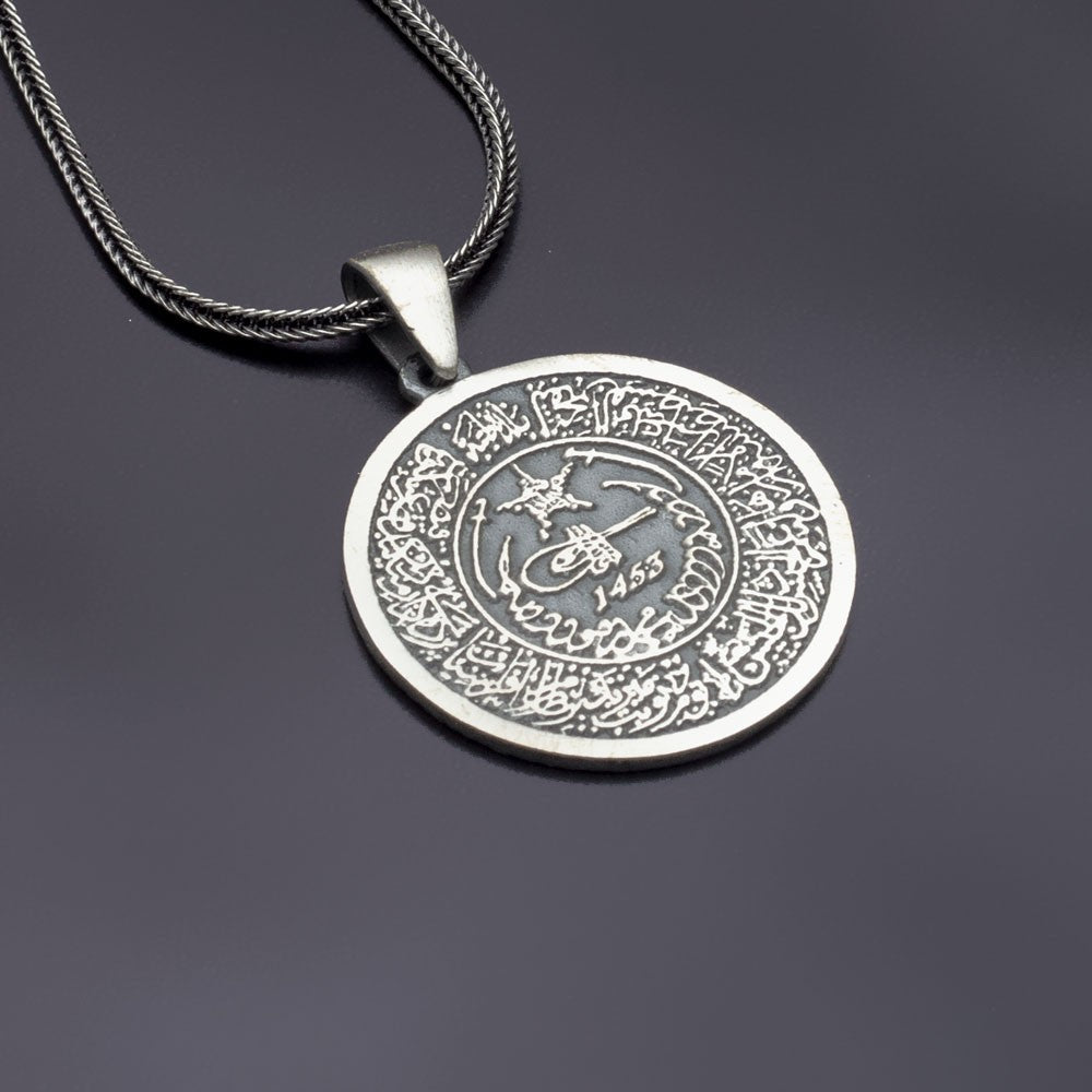 Fetih 1453 Anhänger mit Kette 925er Sterling Silber