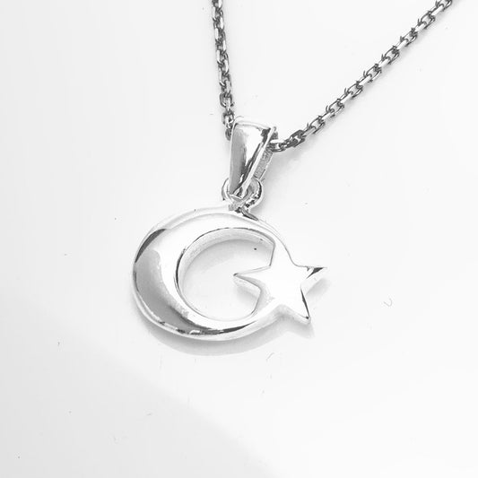 Ay Yildiz 925 Sterling Silver Necklace