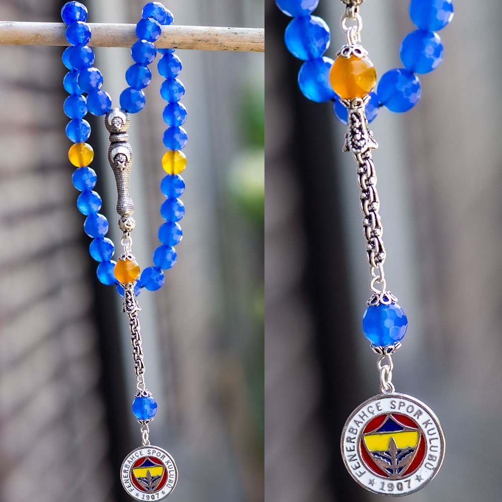 FB Agate Stone Silver Rosaire