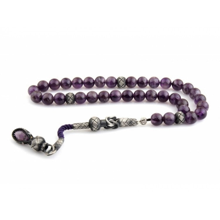 Amethyst Stone 1000 Setting Kazaz Tassel Rosary