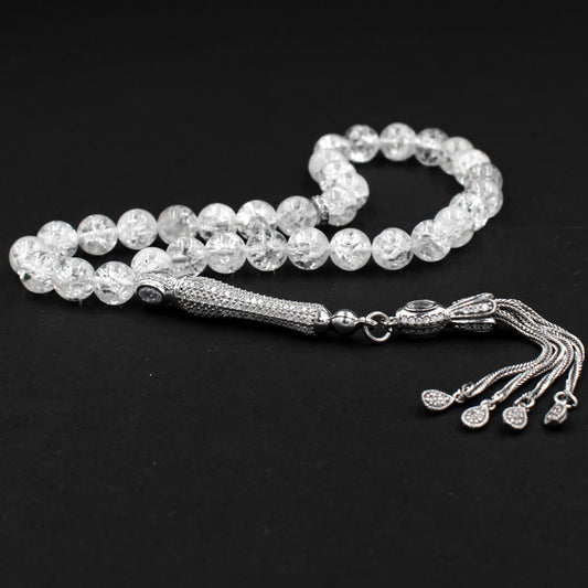 925 Sterling Silver Stone Rosary
