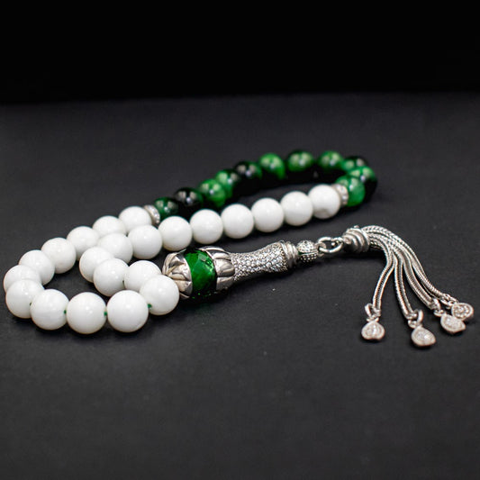 925 Sterling Silver Green Tiger Eye