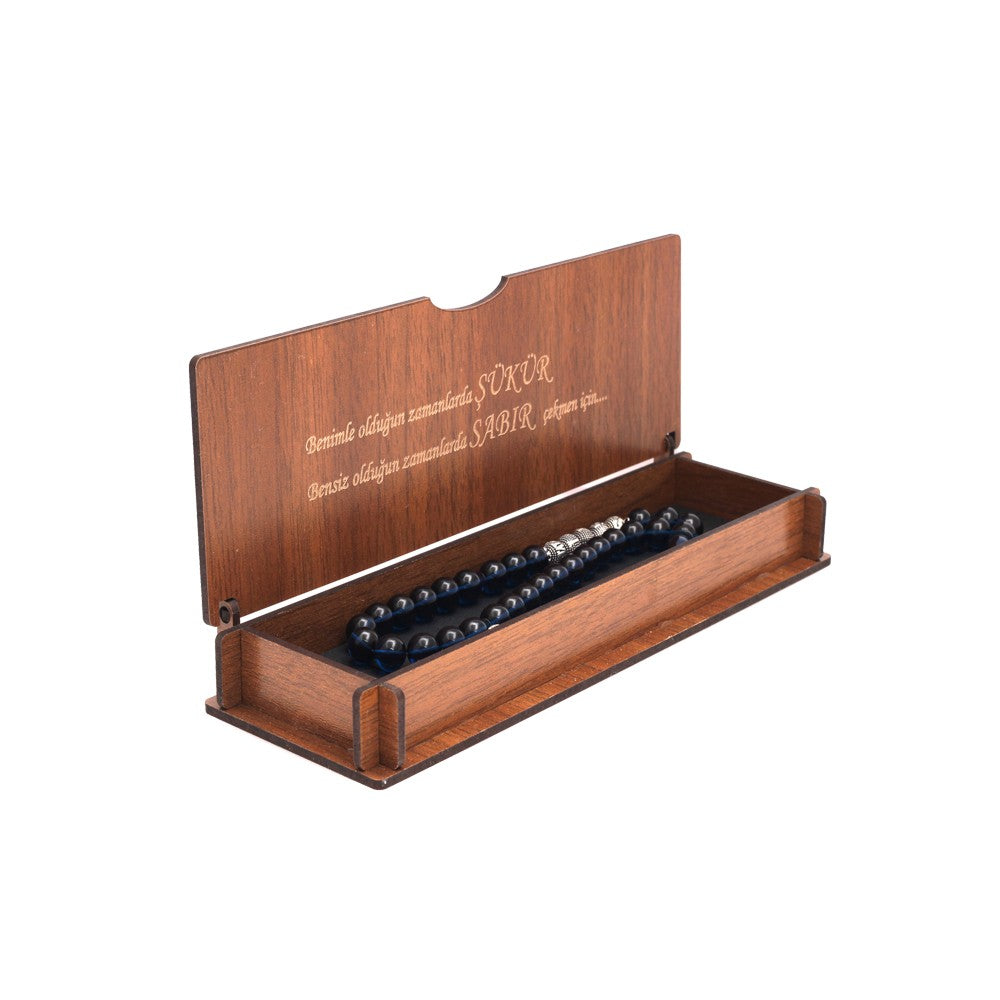 925 Ayar Gümüş Isimli Oniks Kaplan Gözü Tesbih