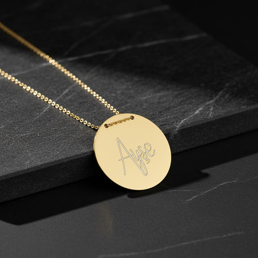 Medaillon Name Silber Halskette