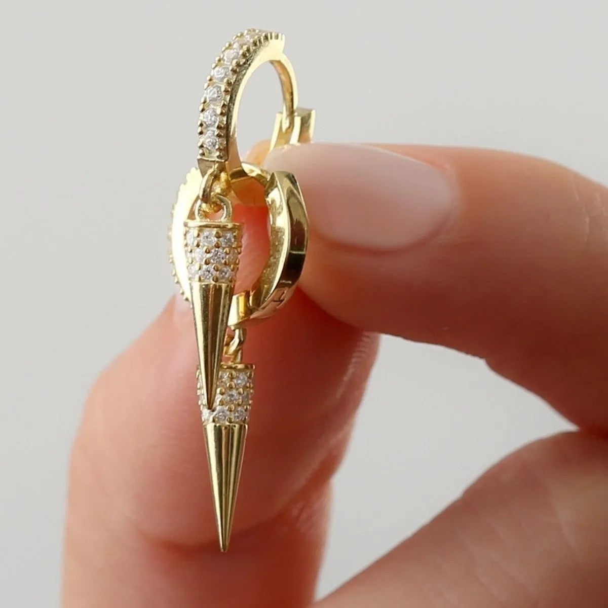 Golden Edge – 925 Ayar Gümüş Küpe