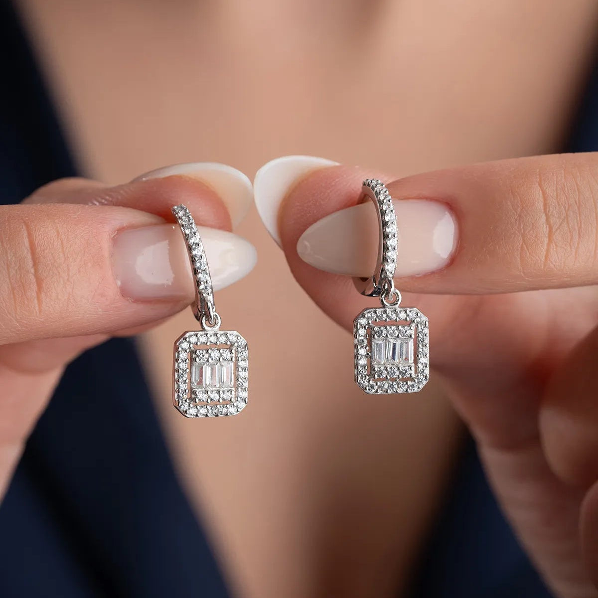925 Boucles d'oreilles en argent sterling en argent sterling