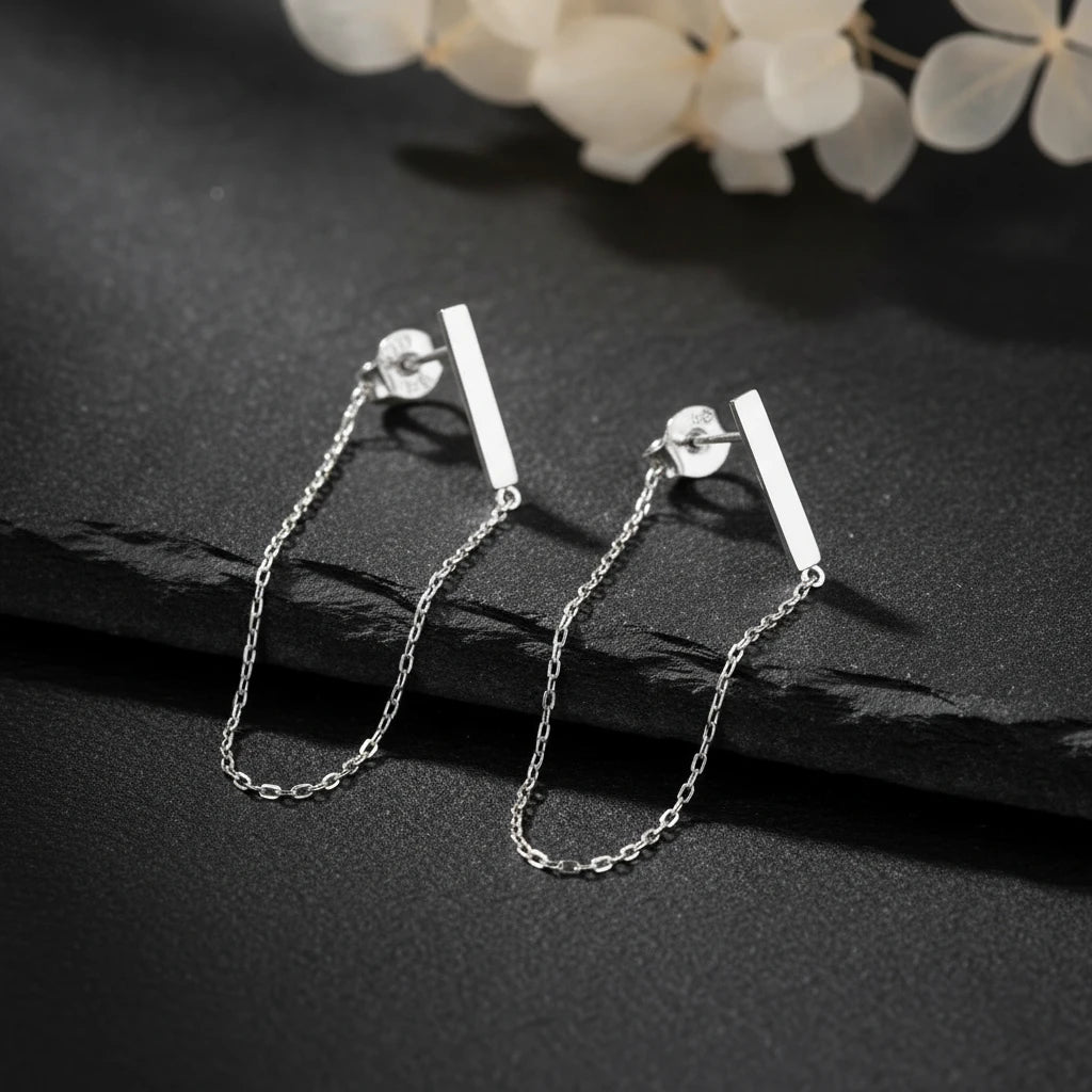 Silver Flow - 925 Sterling Silver Earrings
