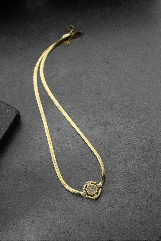 Şeyma 925 Sterling Silver Necklace