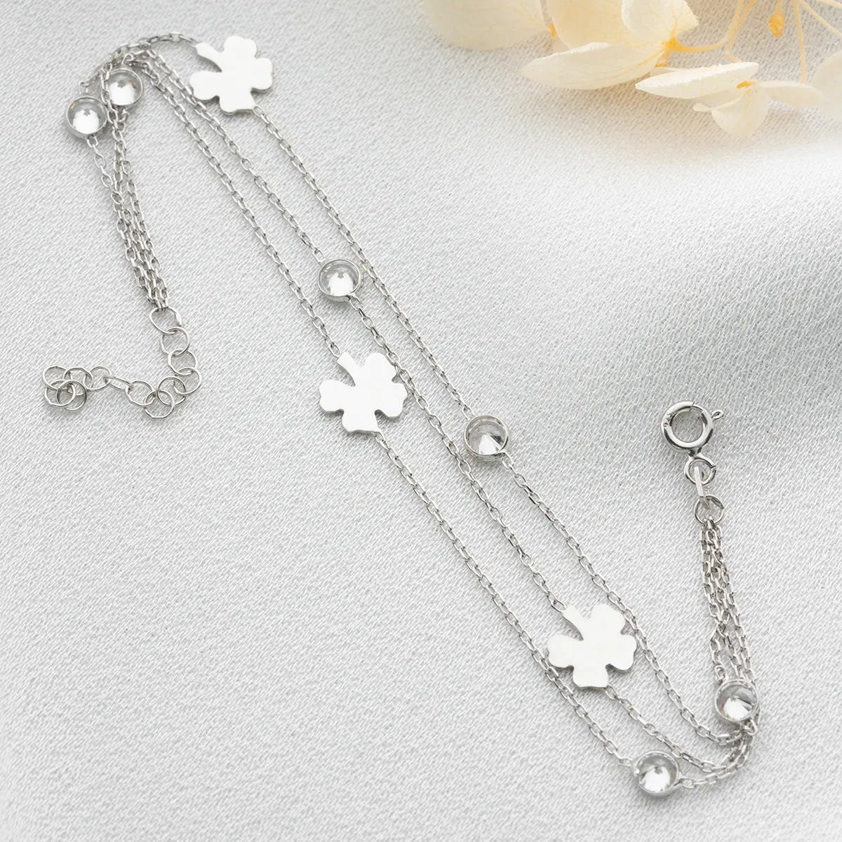 Lucky Clover 925 Sterling Silver Bracelet
