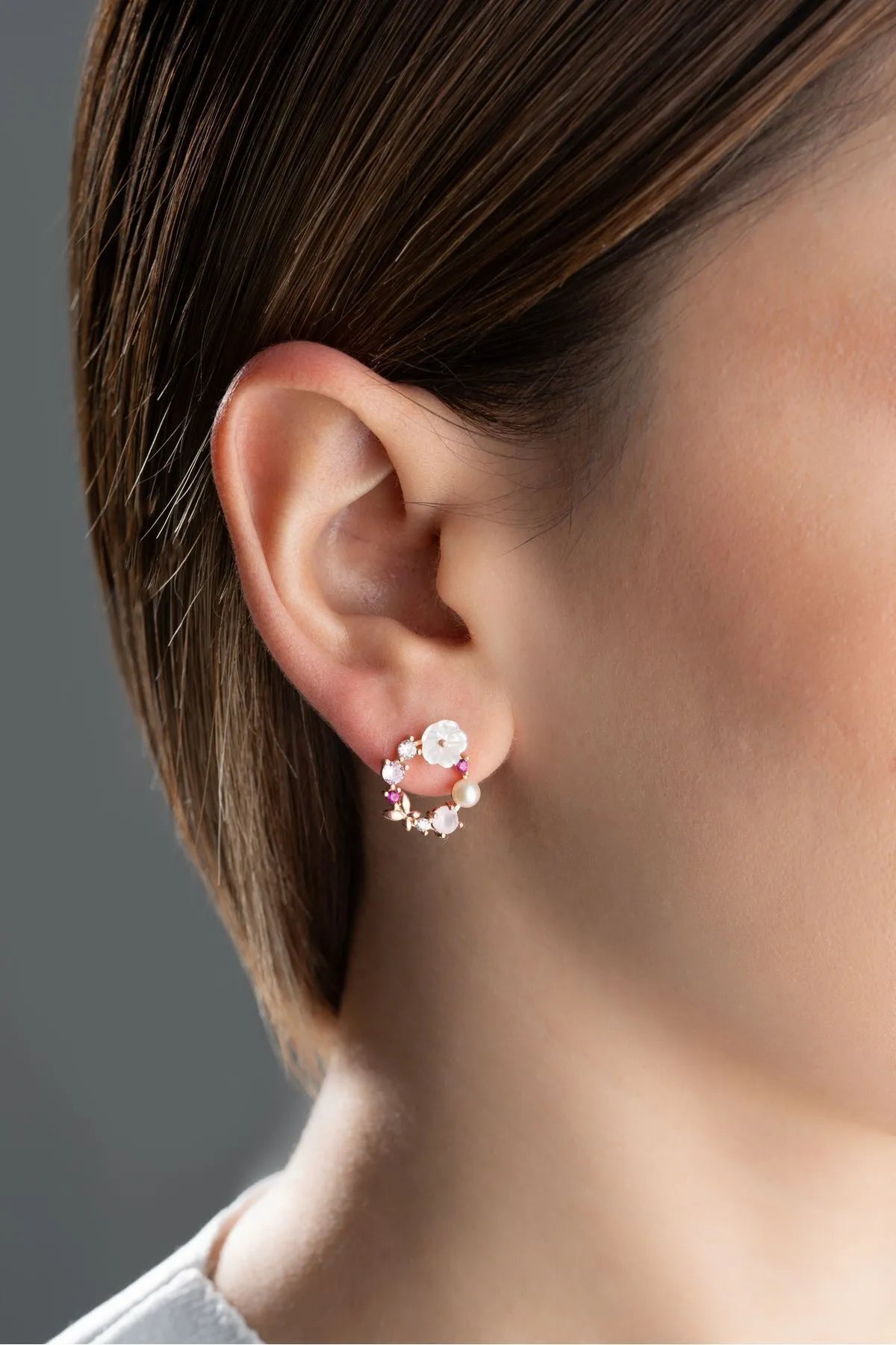 Blush Bloom – 925 Ayar Gümüş Küpe