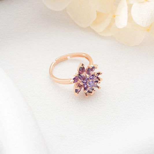 925 Sterling Silver Lotus Flower Ring