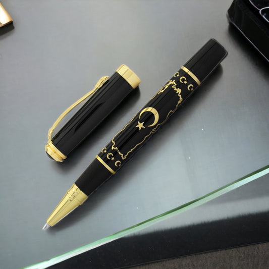 Moon Yildiz Türkiye named roles pencil and note written wooden box set