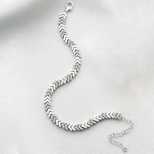 925 Sterling Silver Stone Bracelet