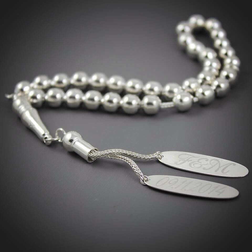 İsimli Gümüş Tesbih