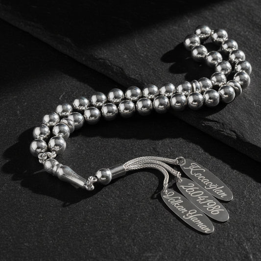 İsimli Gümüş Tesbih