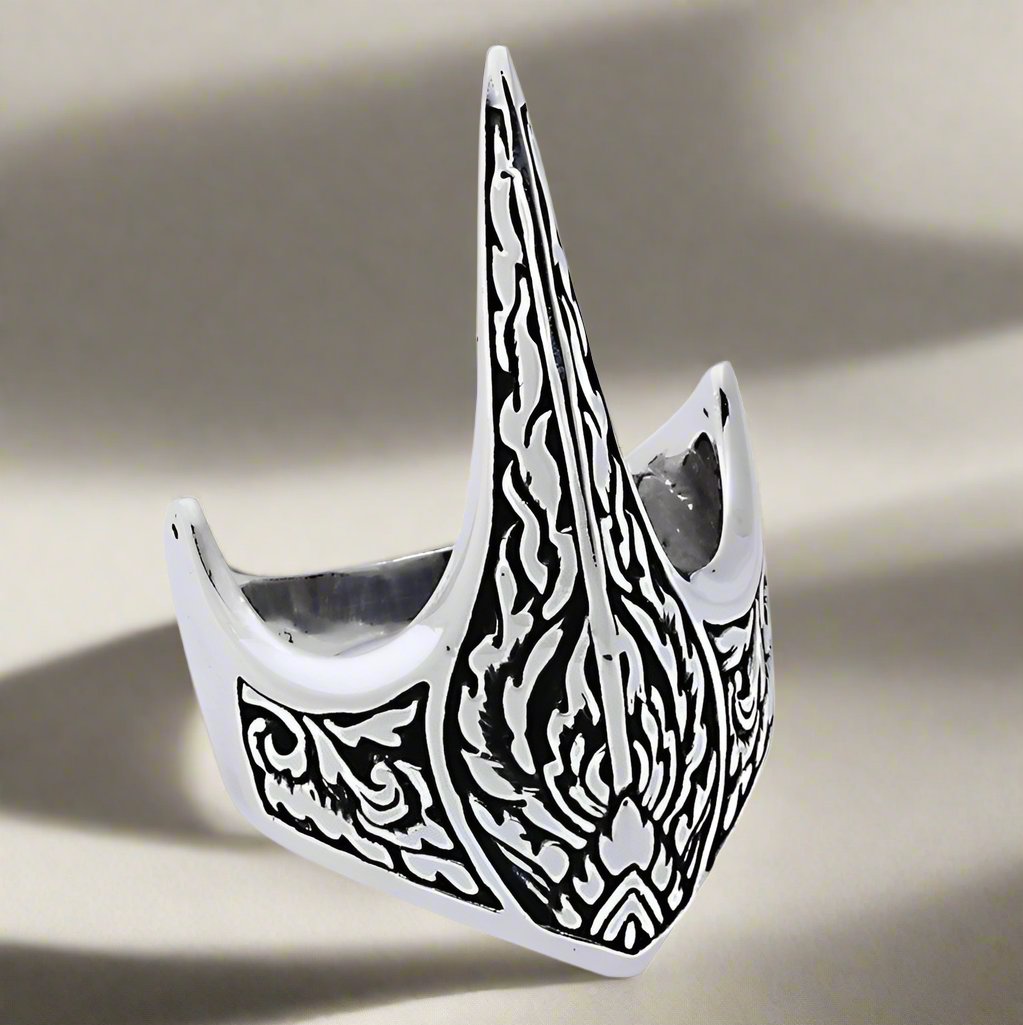 925 Ayar Gümüş Erkek Zihgir Okçu Yüzüğü