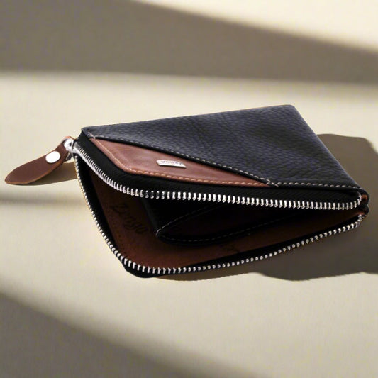 Fermuarli Gercek Deri Cüzdan