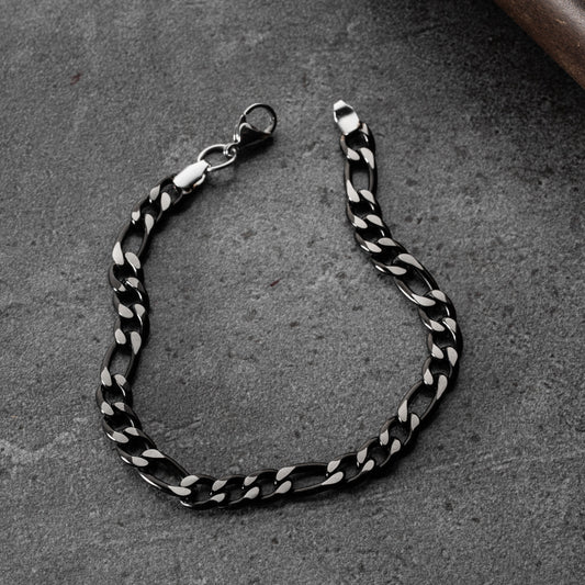 STEEL – Minimal Siyah Çelik Erkek Bileklik