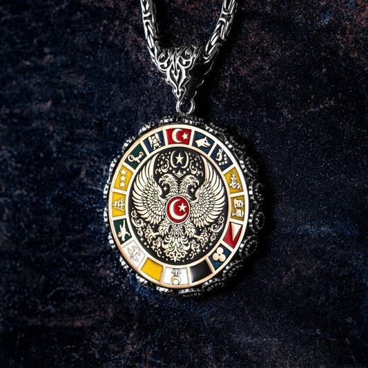 16 Türk Devleti Gümüş Kolye