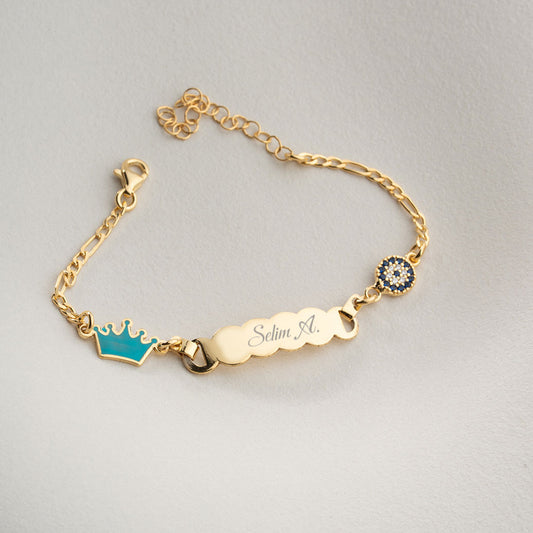 Kişiye Özel Çocuk Bilekliği – 925 Ayar Gümüş