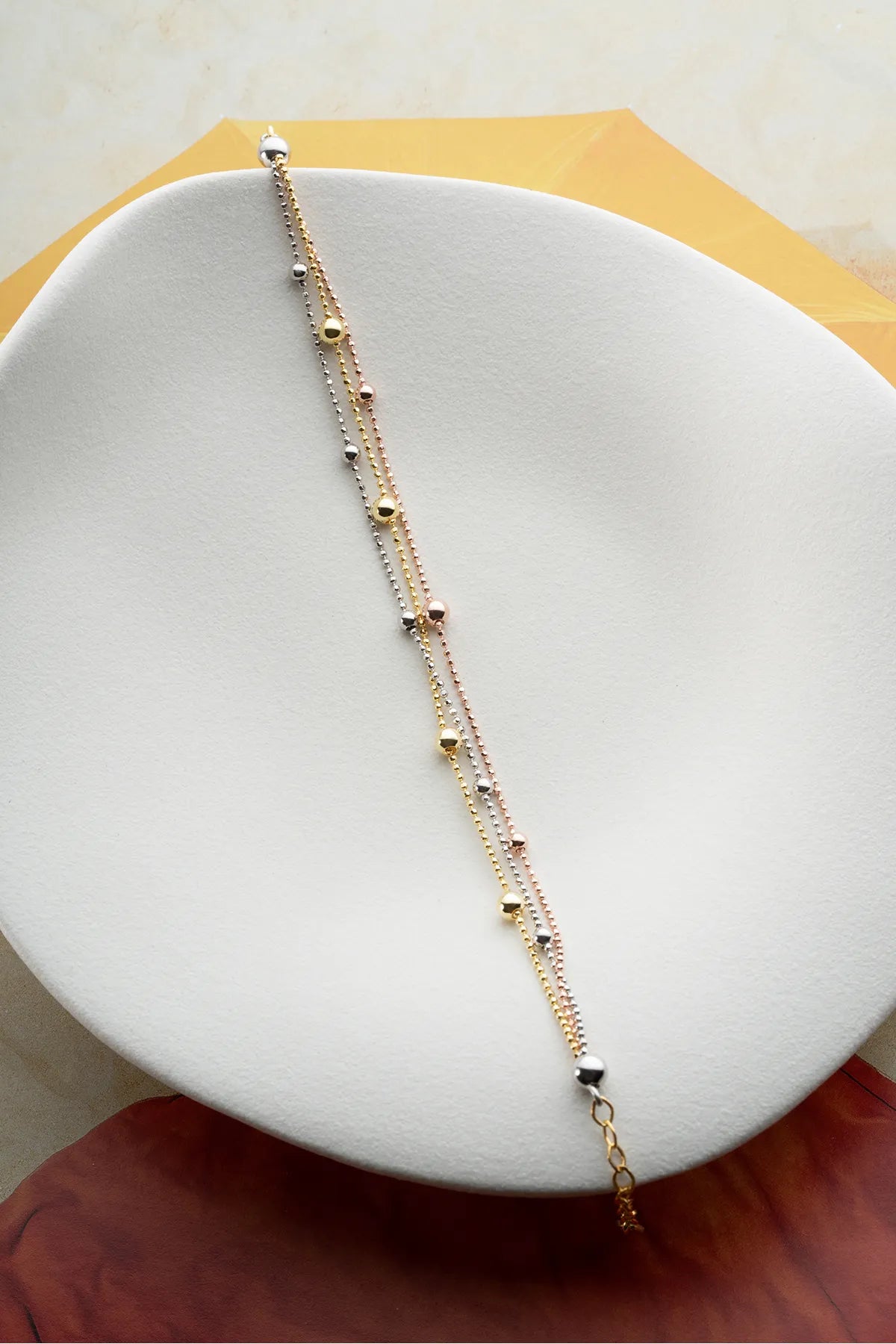 925 Sterling Silber Armband mit Dorika Kugeln