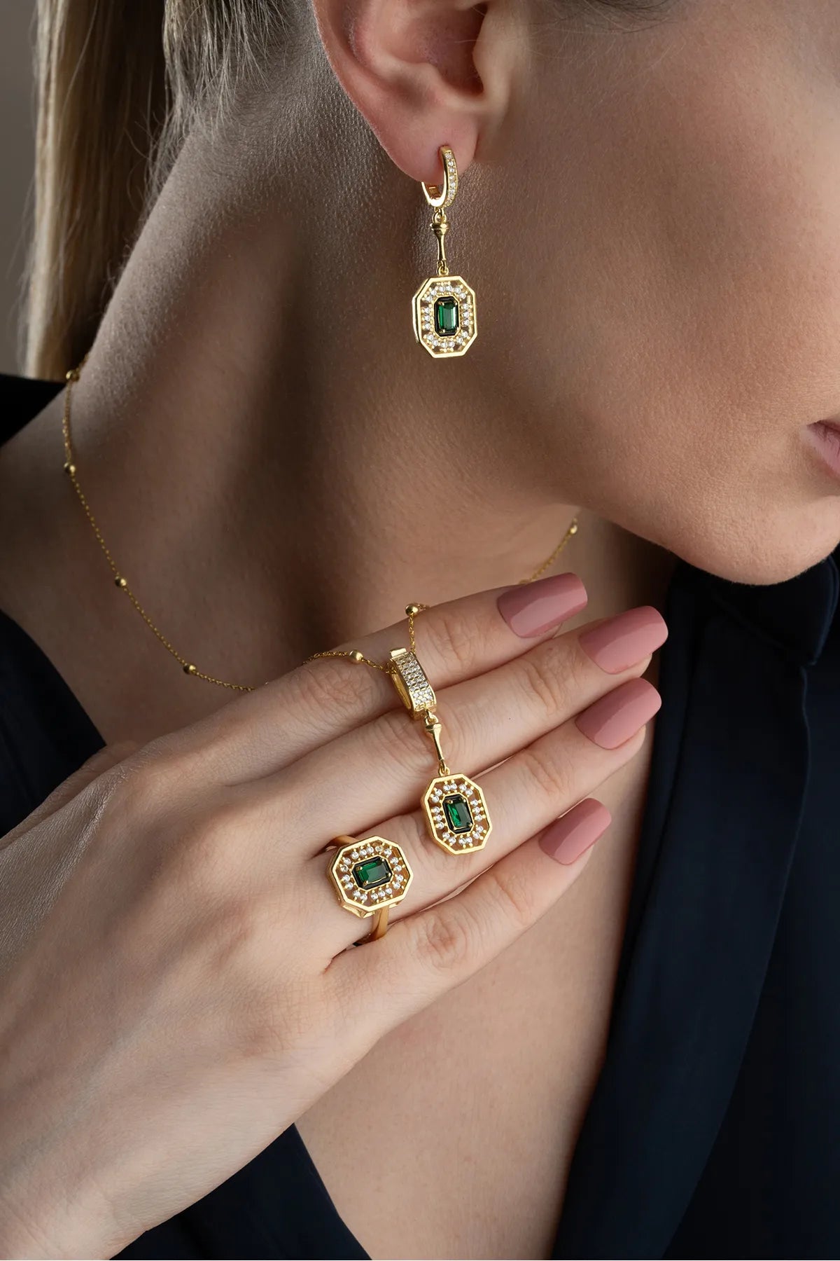 925er Silber Schmuckset Serenay