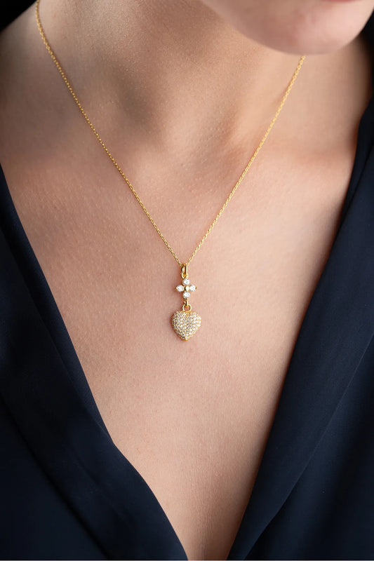 925 Sterling Silver Heart Necklace