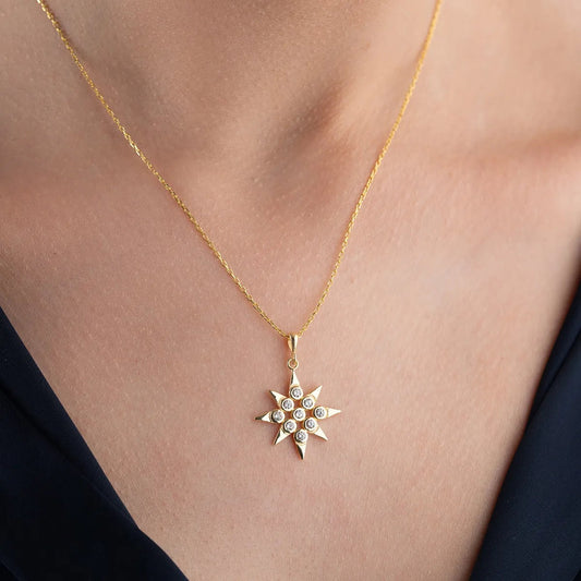 925 Sterling Silver Star Necklace