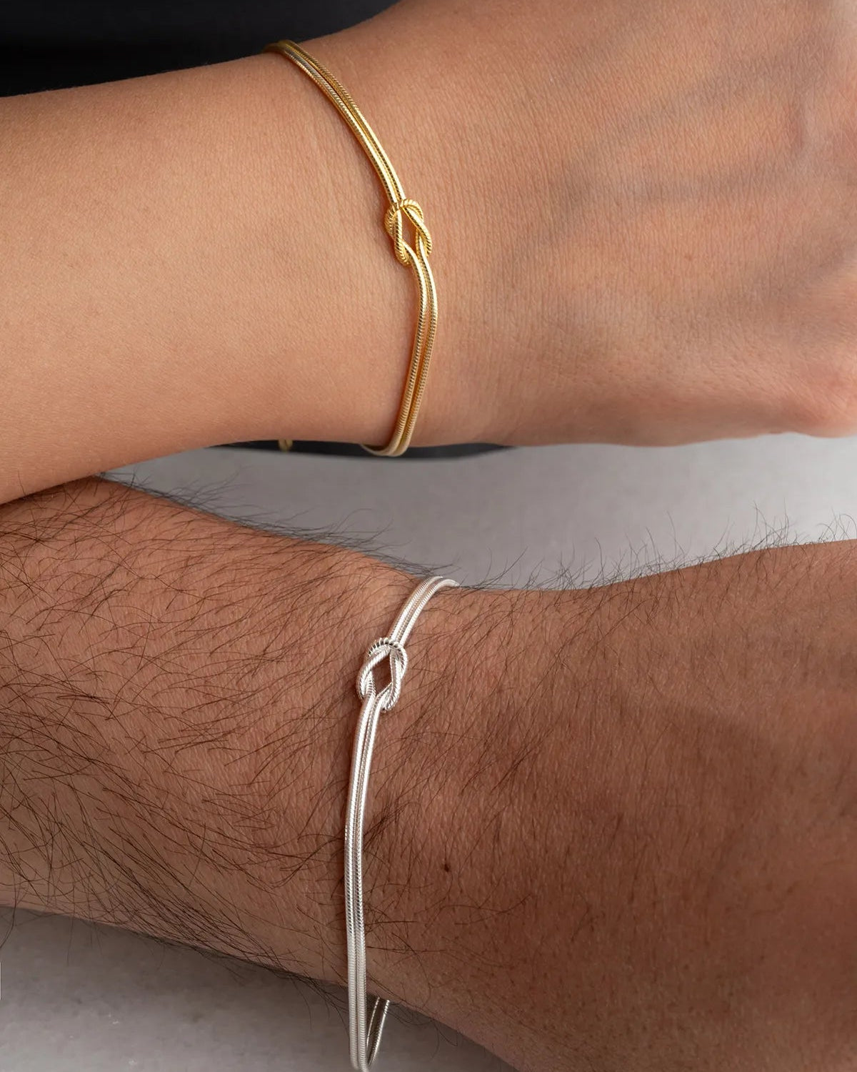 925 Sterling Silver Personalized Letter Love Node Double Bracelet