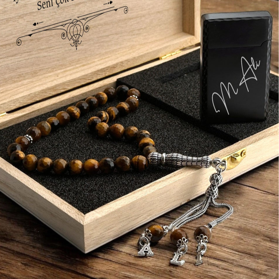 Personalized Tesbih & Lighter Set
