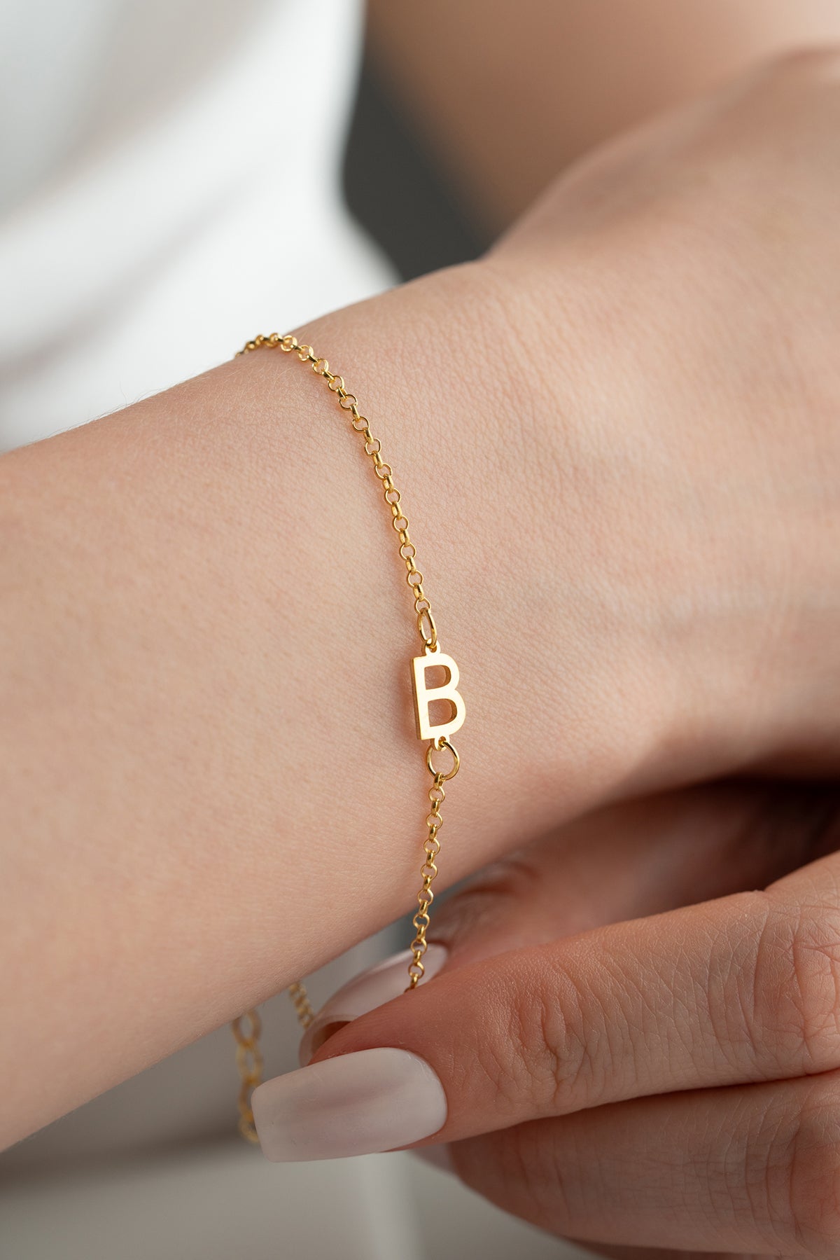 Initial Bracelet – 925 Silver