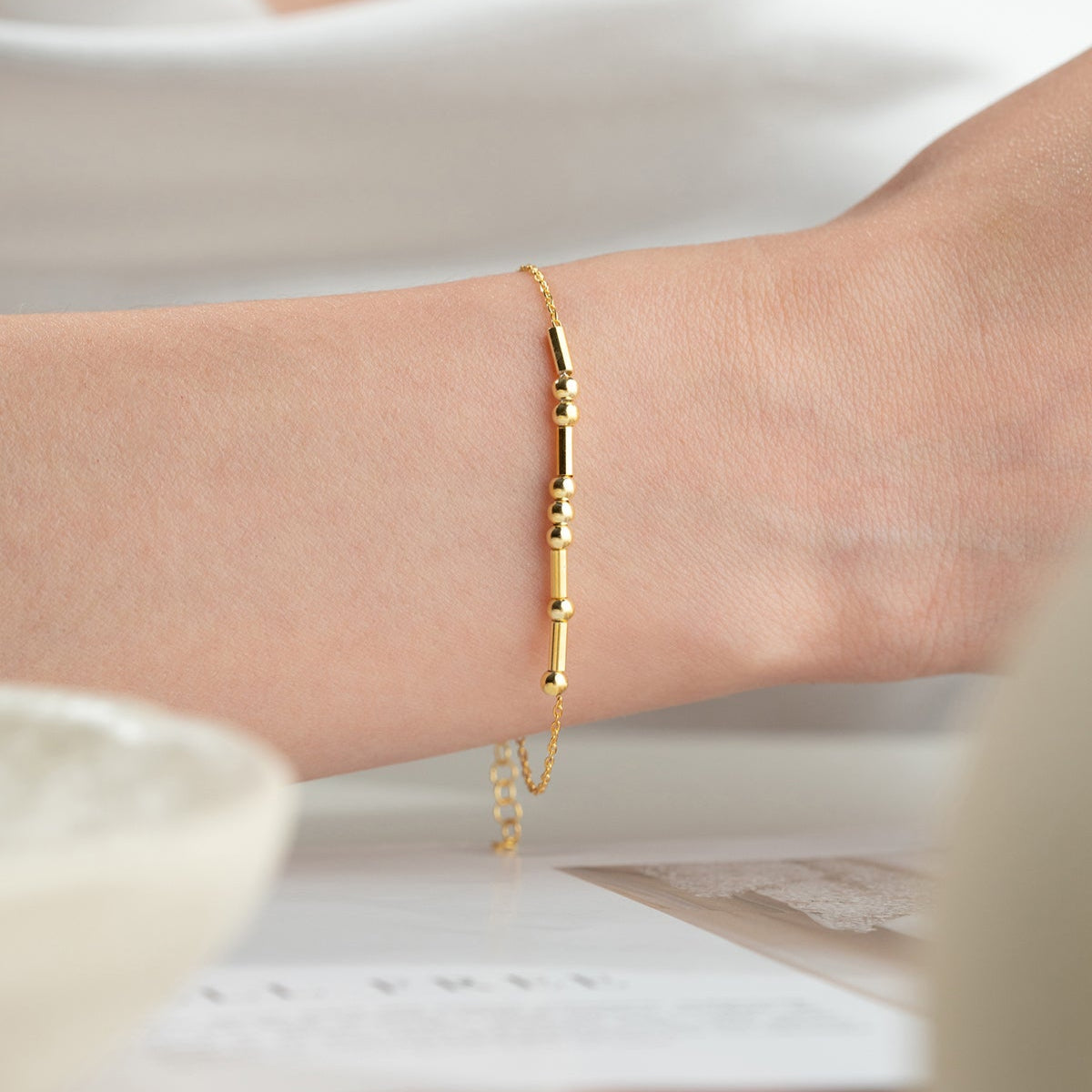 Minimal Armband – 925 Silber – Vergoldet & Versilbert