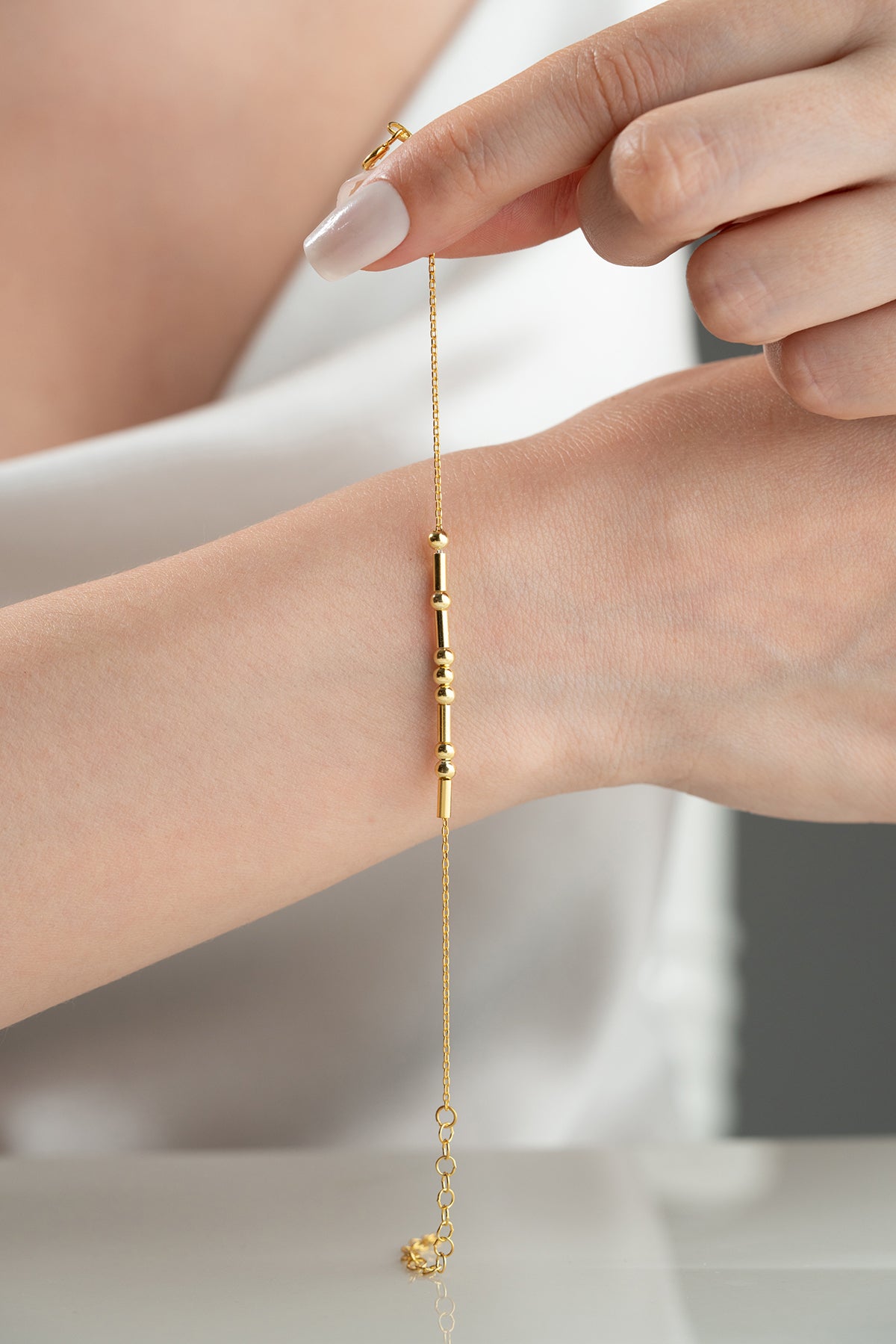 Minimal Armband – 925 Silber – Vergoldet & Versilbert