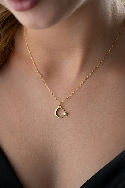 Ay Yildiz Silver Necklace