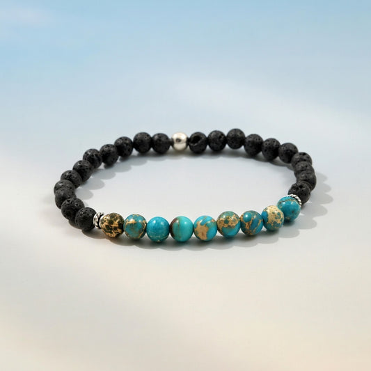 Lava & Varasit Stone Bracelet
