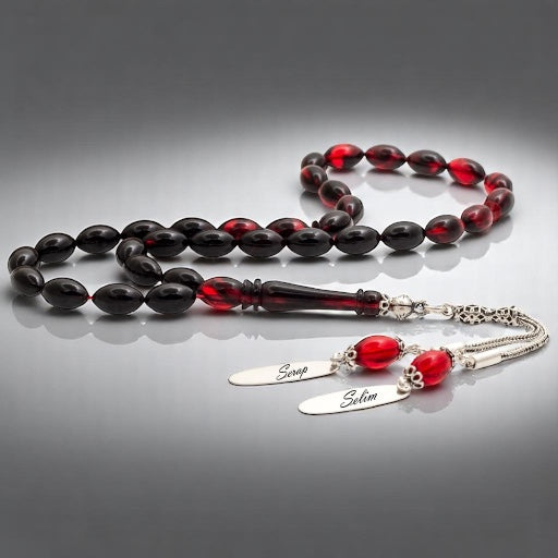 925 sterling silver design black red squeezing amber