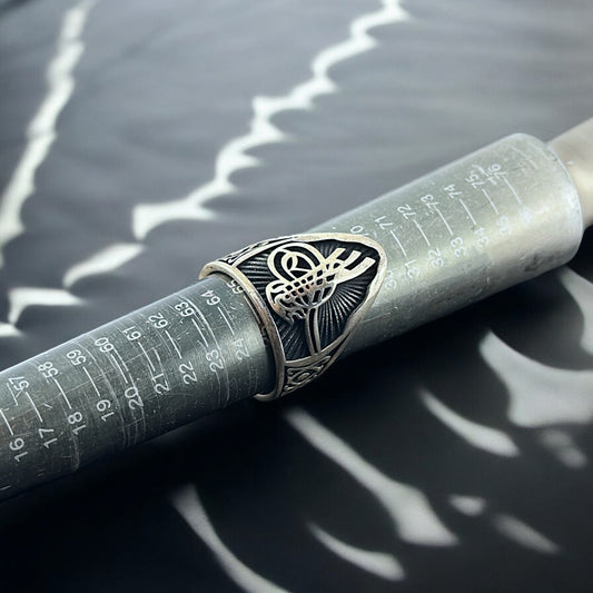 925 Ayar Gümüş Erkek Zihgir Okçu Yüzüğü