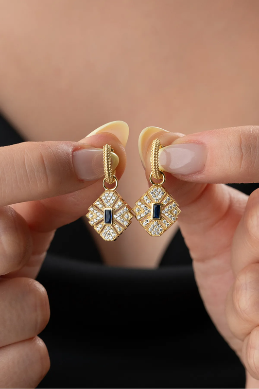 Damenohrringe mit Zirkonia – 925 Silber