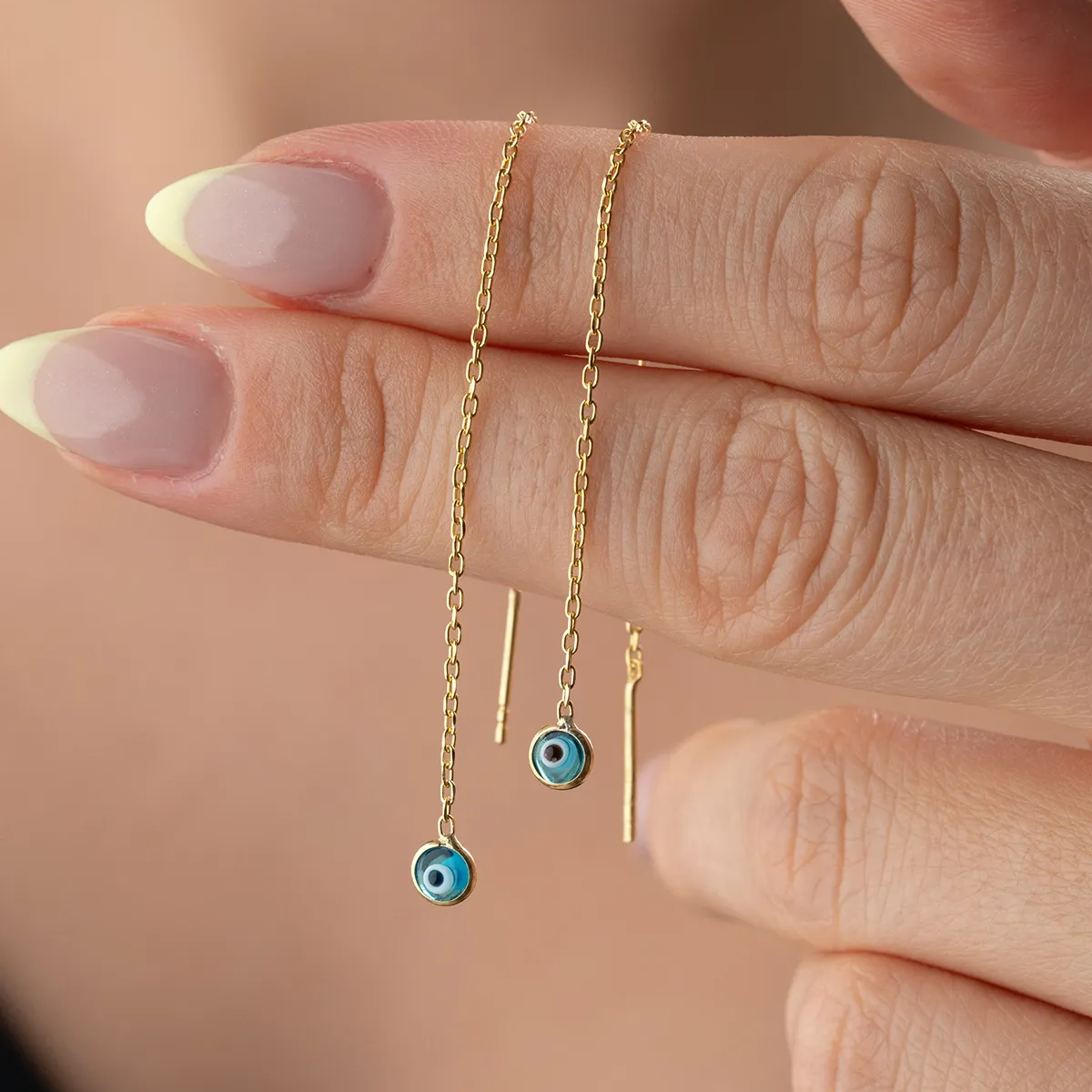 Nazar Beaded Swinging Earrings