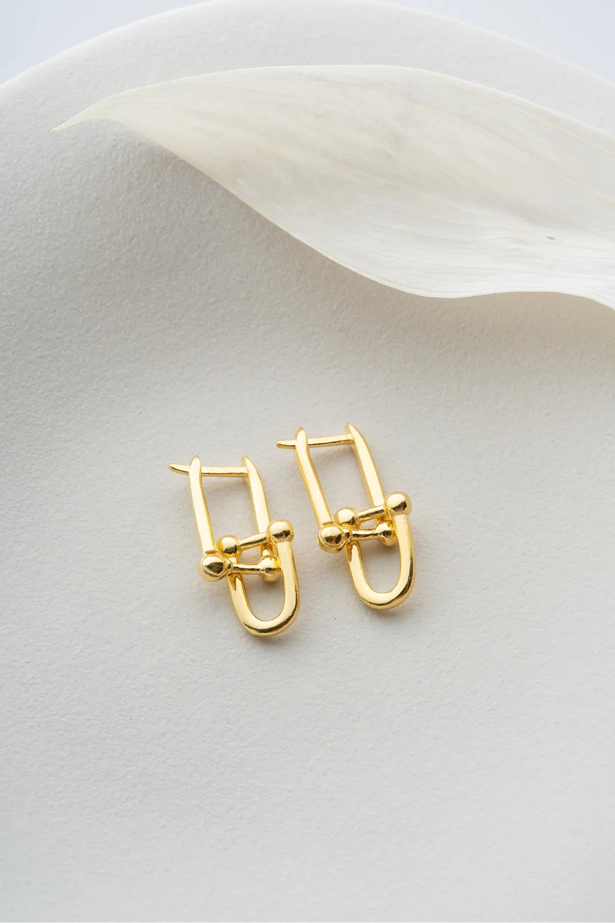 Geometric Dangle Earrings – 925 Sterling Silver