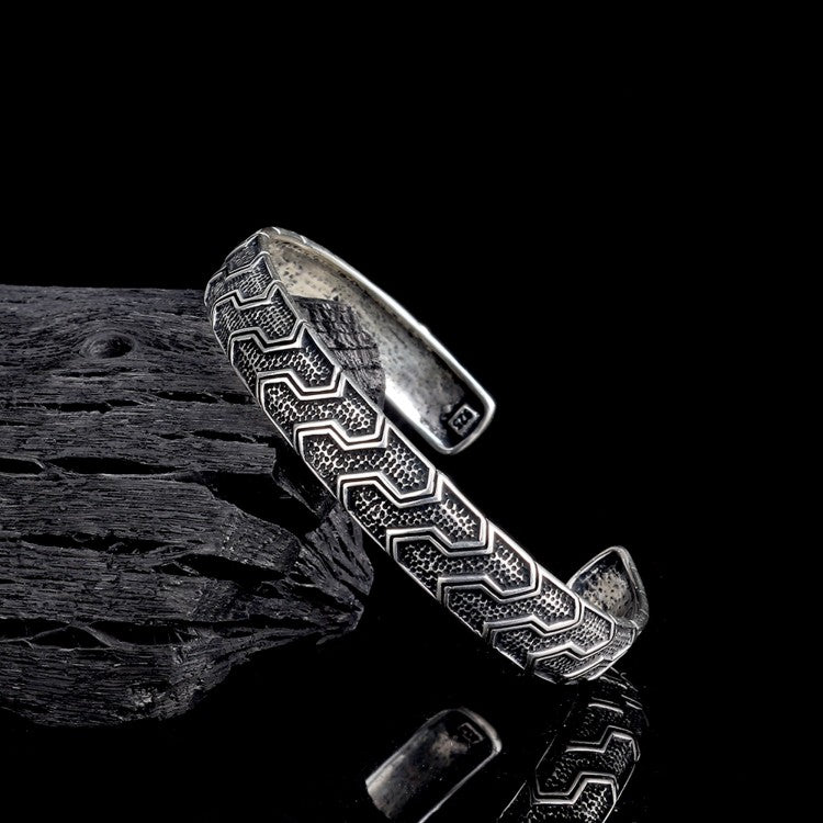 925 Sterling Silver Bangle Bracelet (10 mm)