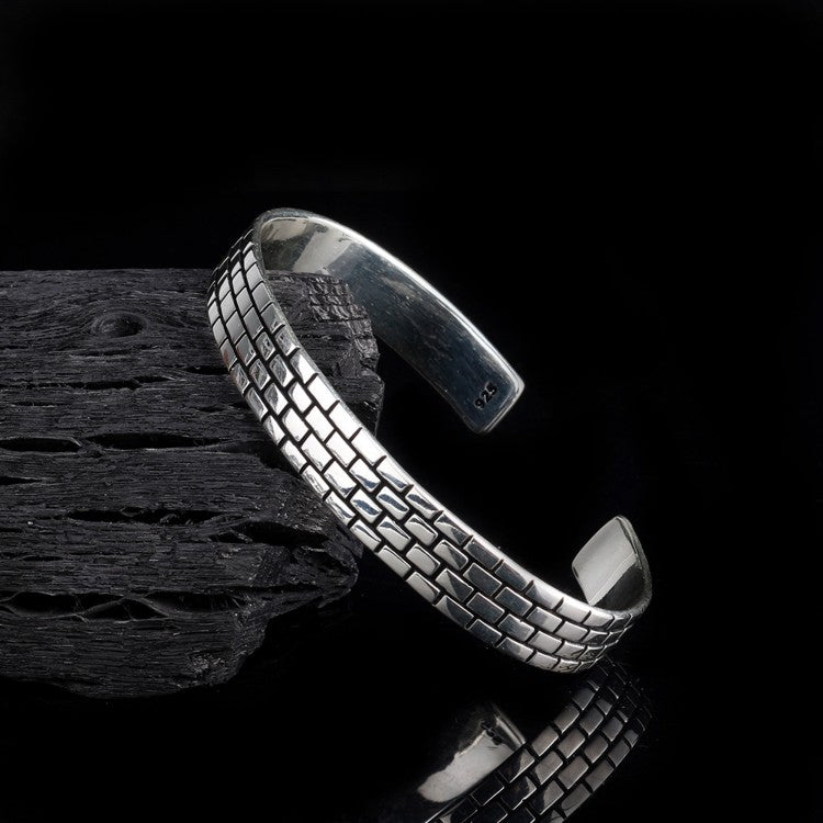 925 Sterling Silver Cuff Bracelet (9mm)
