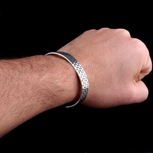 925 Sterling Silver Cuff Bracelet (9mm)