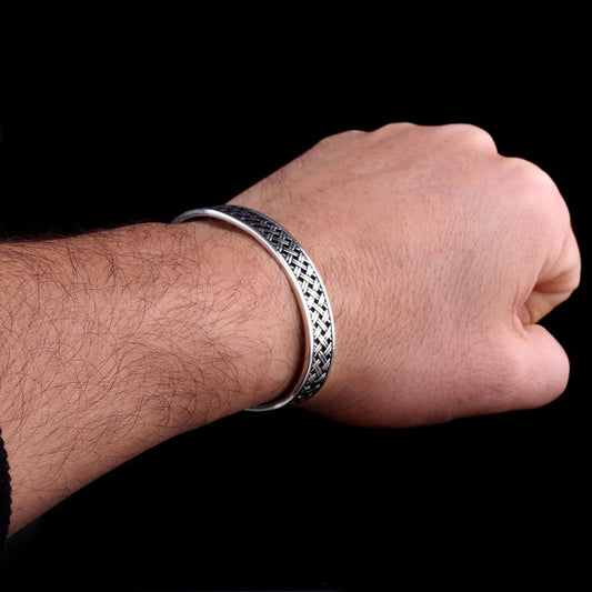 925 Sterling Silver Cuff Bracelet (10mm)