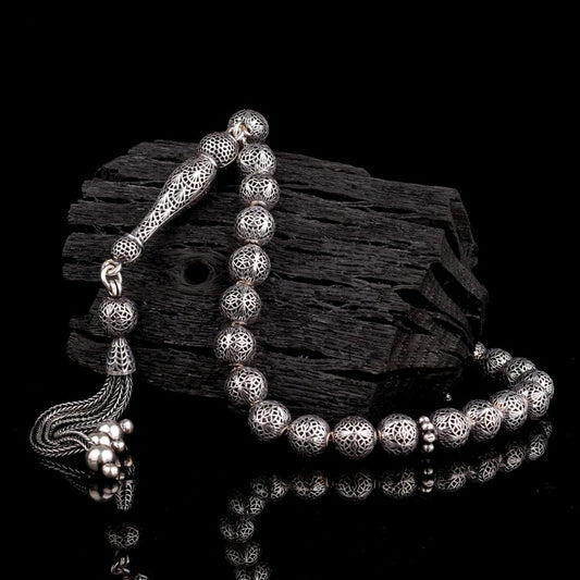 925 Ayar Gümüş Fizyon Model Tesbih (Bilek Boy)