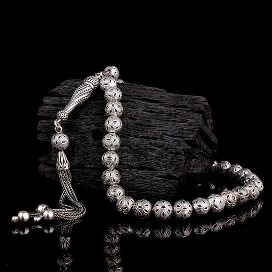 925 Ayar Gümüş Fizyon Model Tesbih (Bilek Boy)