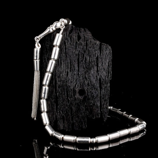 925 Ayar Gümüş Kapsül Kesim Tesbih