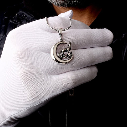 925 Sterling Silver Bozkurt Men's Necklace