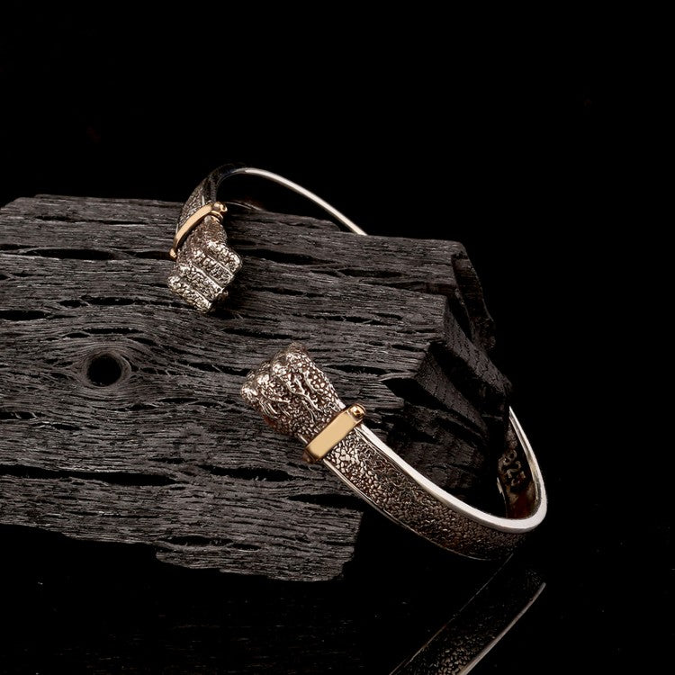 Gümüş Yumruk 925 Ayar Erkek Bileklik