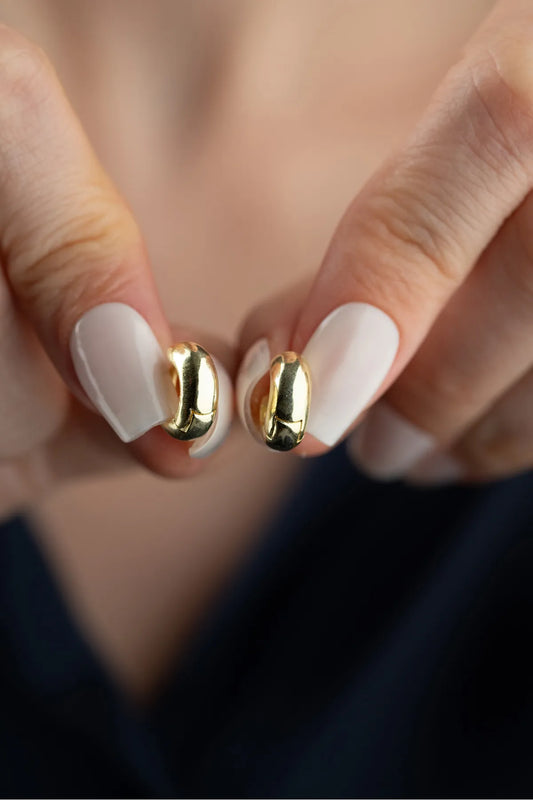 Bombeli Halka Küpe – 925 Ayar Gümüş